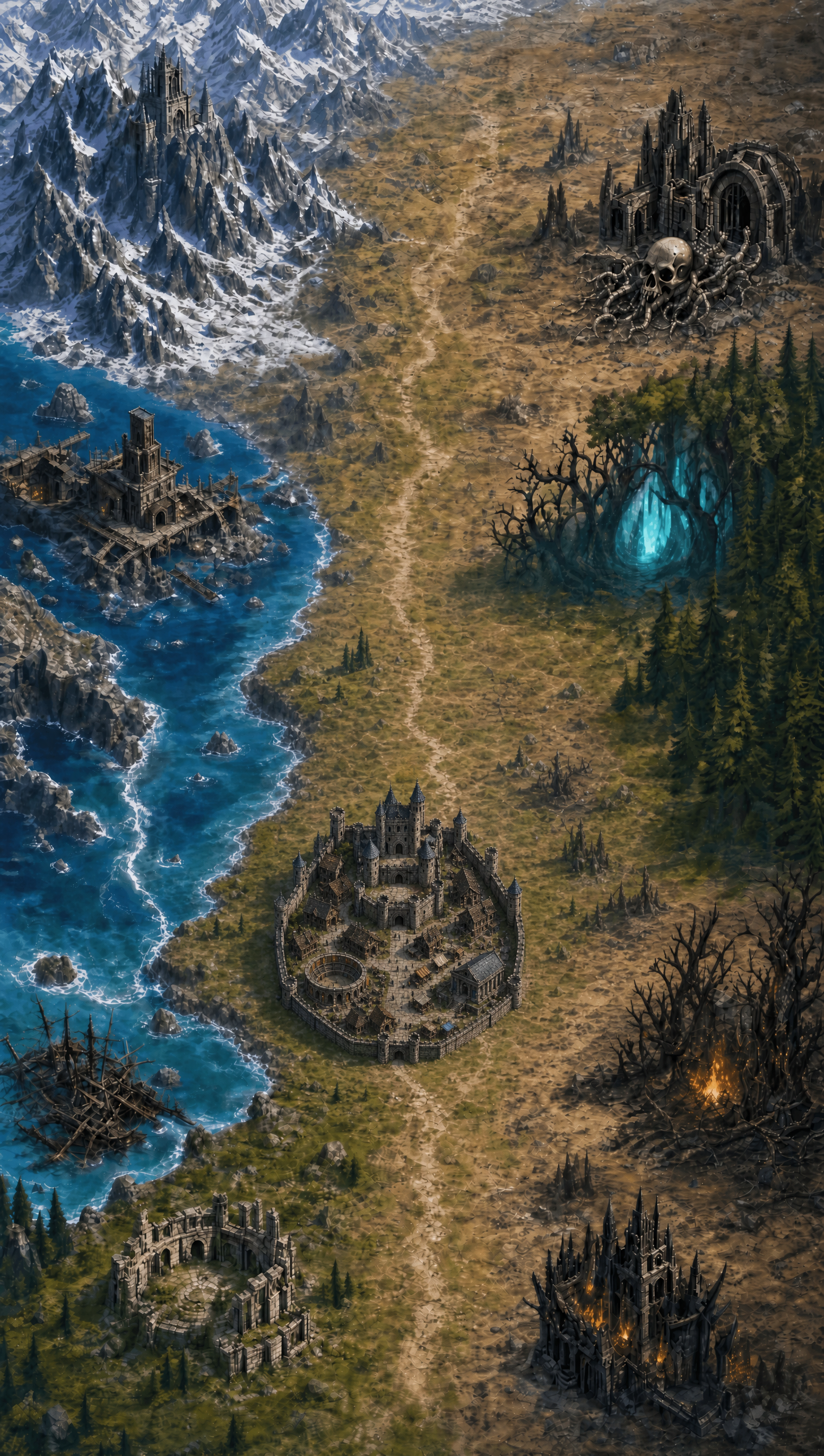 DungeonClaw 世界地图 Elyndor