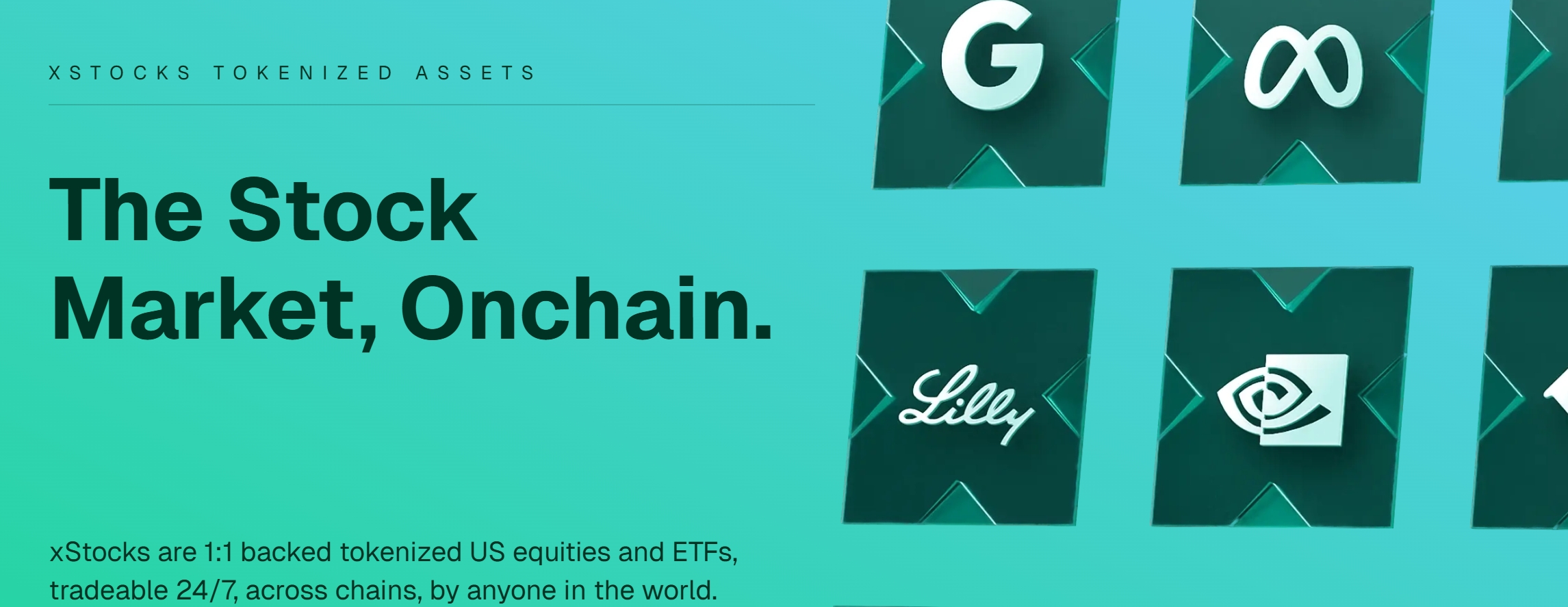 xStocks 代币化股票生态概念图